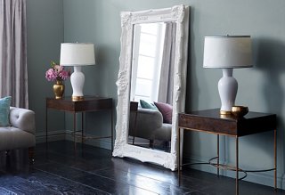 Decorating With Floor Mirrors, Big Leaning Floor Mirror