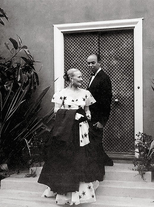 Tony and Elizabeth Duquette outside Dawnridge the year the house was completed. Photo courtesy of the Duquette Archives.
