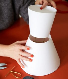 How To Turn Two Lampshades Into A Chic Modern Pendant One Kings Lane Our Style Blog