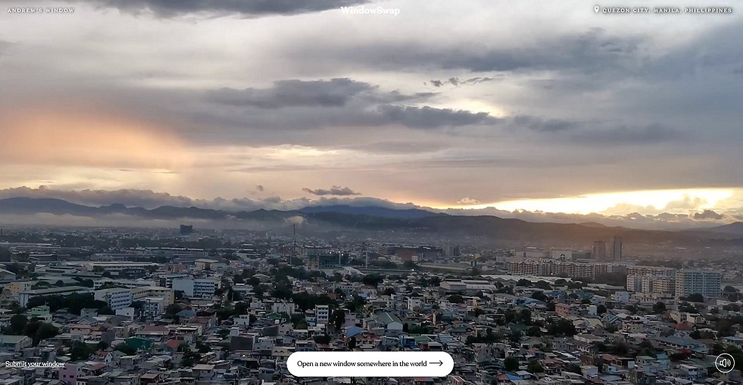 A WindowSwap view of Quezon City, Philippines.
