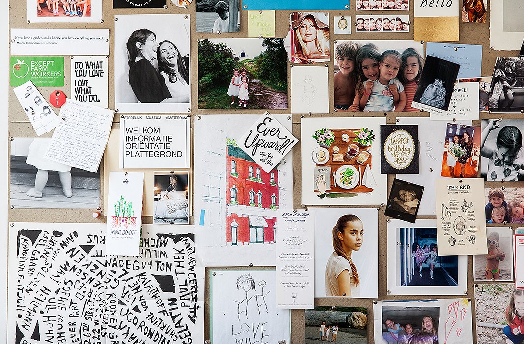 Alison has kept a bulletin board of inspirational tears since fourth grade; she’ll collect a big pile and then remake the board. One thing that’s always there is her favorite line: “If you have a garden and a library, you have everything you need.”
