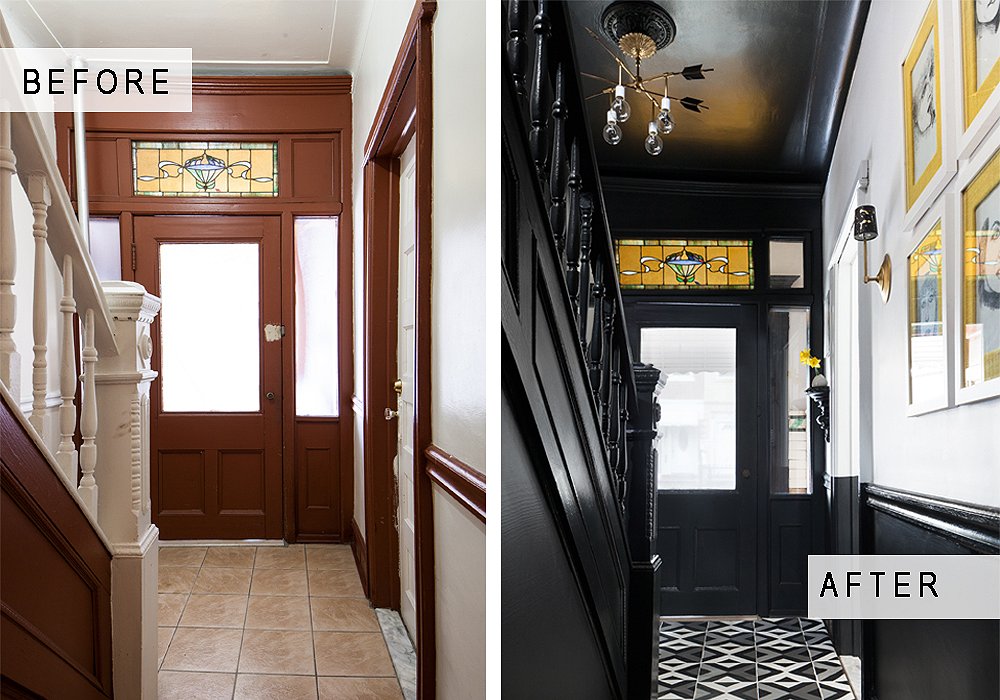 An Entryway Makeover In Black And White One Kings Lane Our