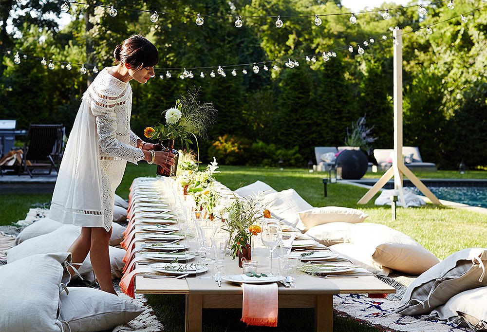 Modern Boho Outdoor Dining Room