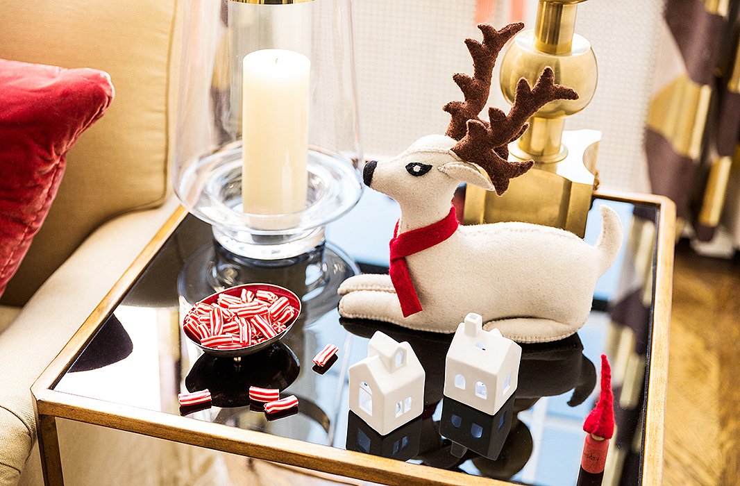 Candles and a few kitschy bits of holiday decor are ever-present in the Bunn household around the holidays.
