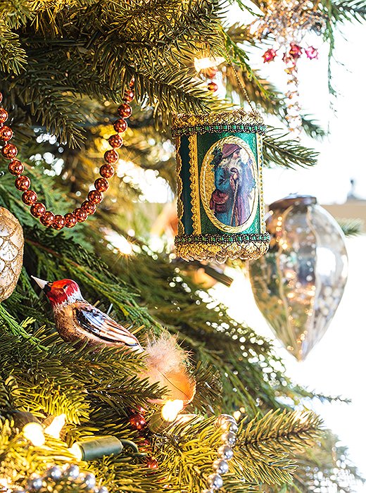 Rheinstein trims her tree with ornaments she and her family have been using, and loving, for decades.
