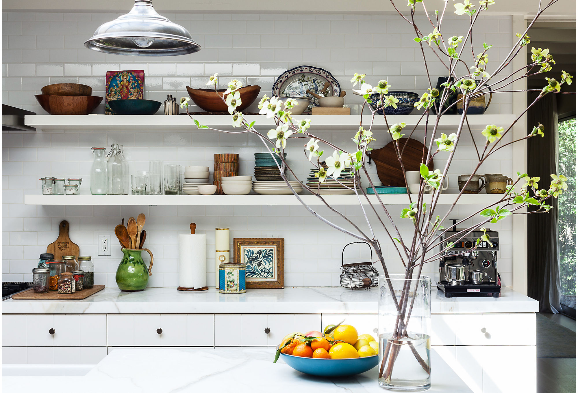 Bright white countertops are timeless, but there are some things you need to consider before you install. Photo by Nicole LaMotte.
