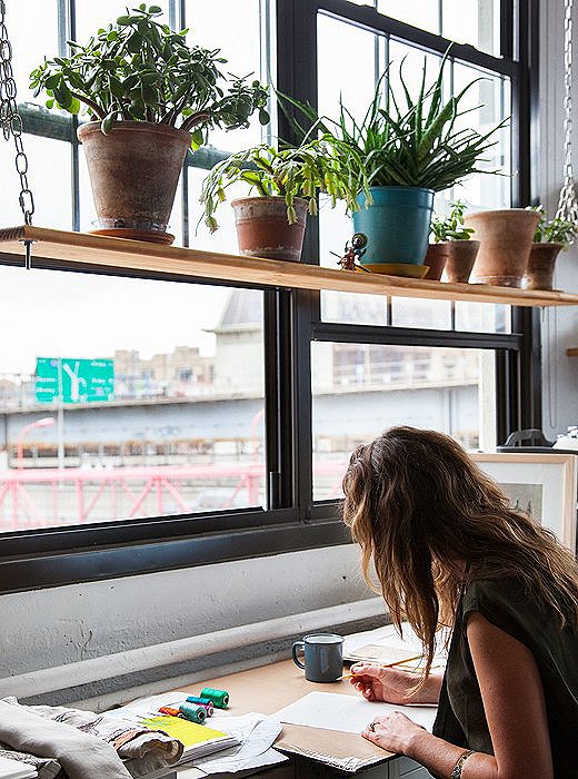 A hanging garden like this one could be just the thing to get you into a productive mood. Photo by Lesley Unruh.
