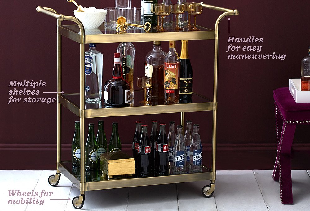 One kings lane bar cart