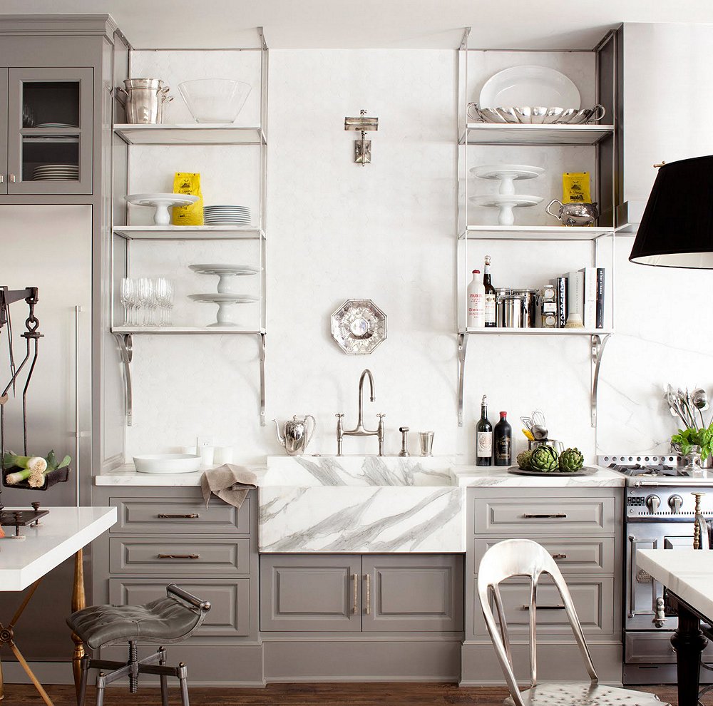 10 Gorgeous Takes on Open  Shelving  in Kitchens 