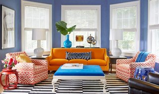 colorful living room chairs