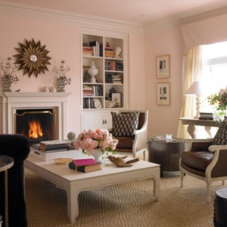 Light Pink Living Room Decor - numeraciondecartas