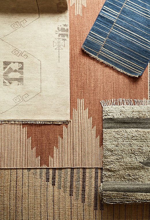 Each rug is a study in texture, pattern, and color.
