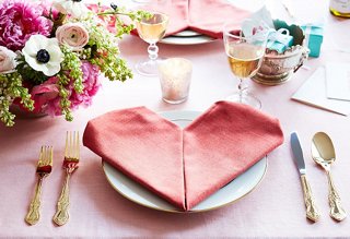 valentine with napkin folding directions