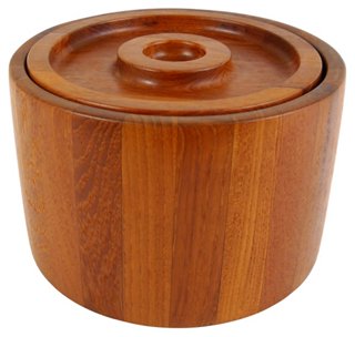 dansk wooden ice bucket
