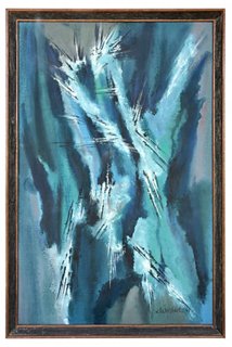 Blue Abstract Nihil Novi Top Vintage Dealers Vintage One