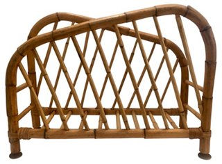 Vintage Bamboo Magazine Rack Nihil Novi Top Vintage Dealers