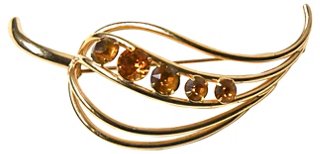 Napier Leaf Brooch - Sarara Vintage Couture