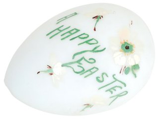 Bob Richter Richter Design Large Antique Milk Glass Easter Egg