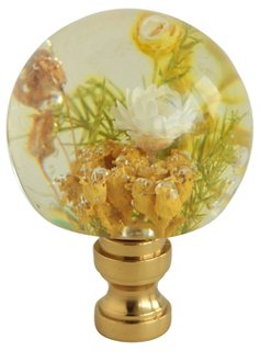Pythagoras Place Floral Lucite Lamp Finial One Kings Lane