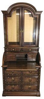 Von Meyer Ltd 1970s Jasper Faux Bamboo Secretary One Kings Lane