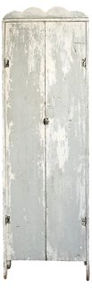 Gray Chimney Cabinet