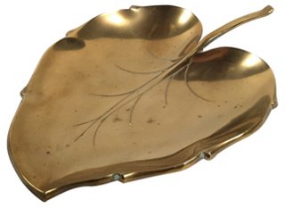 Brass Leaf Dish - Tobe Reed
