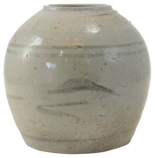 Antique Chinese Primitive Gray Jar