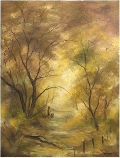 Walking W A Friend By Shirley Holt Robert Azensky Fine