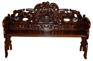 Black Sheep Antiques 19th C French Carved Bench One Kings Lane