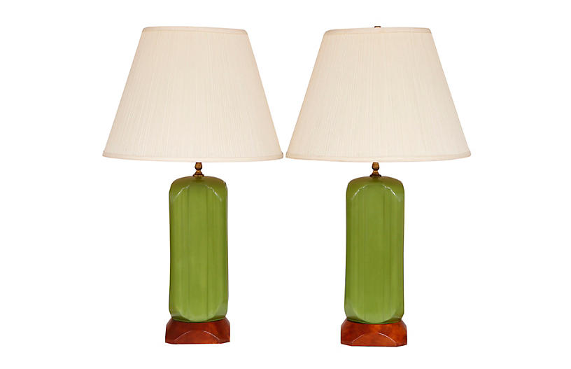Mid Century Ceramic Table Lamps, Interesting Table Lamps