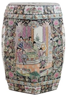Chinoiserie Garden Stool