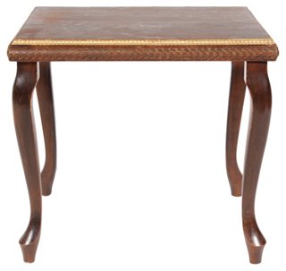 1920s Queen Anne-Style Gilt End Table