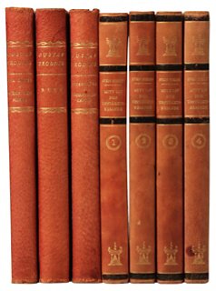 Swedish Leather Bound Books S 7 Decorative Book Sets Books