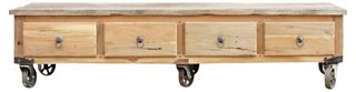 De Cor Rustic Reclaimed Industrial Coffee Table One Kings Lane