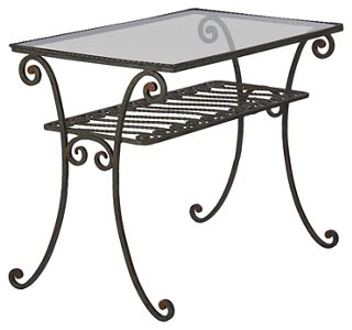 iron console table