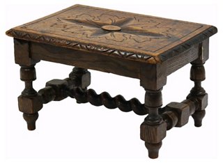 Rose Victoria Antique Carved English Step Stool One Kings Lane