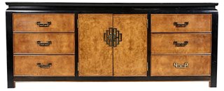 2 B Modern Asian Style Burlwood Black Dresser One Kings Lane