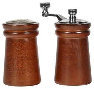 2 B Modern Wood Salt Pepper Grinder Pair One Kings Lane
