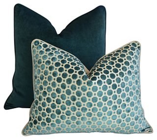 velvet pillows