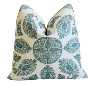 Mike Seratt Of The Prized Pig Peter Dunham Paisley Samarkand Pillow One Kings Lane