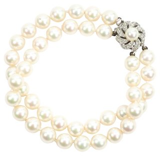 Neil Zevnik 1950s Majorica Pearl Bracelet One Kings Lane