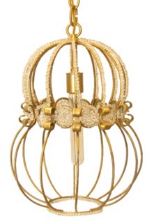 Chez Vous - Hollywood Regency Beaded Light Fixture | One ...