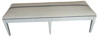 18th C Gustavian Bench Schorr Dobinsky Top Vintage Dealers