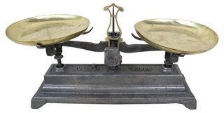 French Cast Iron Balance Scale Schorr Dobinsky Top Vintage Dealers Vintage One Kings Lane