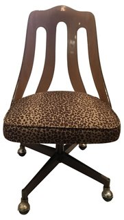 leopard living room chair