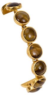 Vintage Lux - Chanel Tiger's-Eye Cabochon Bracelet | One Kings Lane