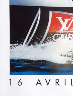 Louis Vuitton Cup Challenger races for the America’s cup large poster by  Razzia 1986-1987