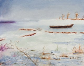 Artifax Antiques Winter Lake Painting One Kings Lane