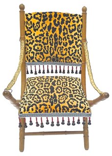 Vermilion Designs Leopard Folding Campaign Chair One Kings Lane