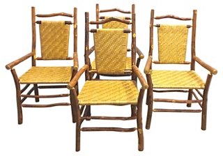 Vermilion Designs Rustic Rattan Branch Chairs S 4 One Kings Lane